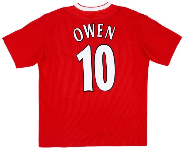 Reebok 2002-04 Liverpool Home Shirt Owen #10 - 6/10 - (L)