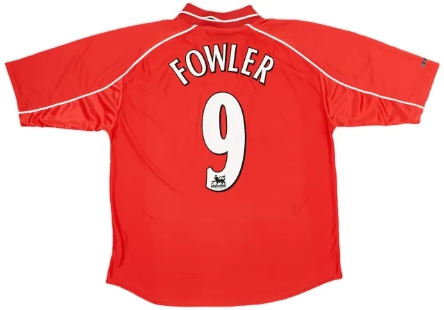 Reebok 2000-02 Liverpool Home Shirt Fowler #9  - 8/10 - (L)