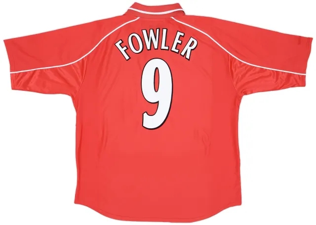Reebok 2000-02 Liverpool Home Shirt Fowler #9 - 7/10 - (L)