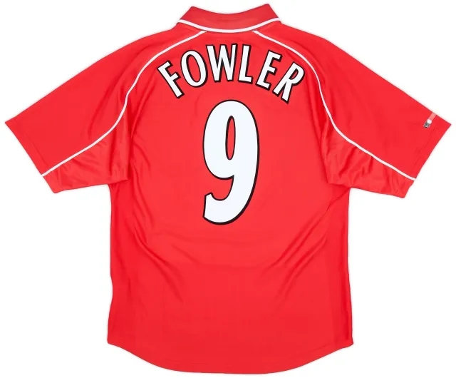 Reebok 2000-02 Liverpool Home Shirt Fowler #9 - 6/10 - (M)