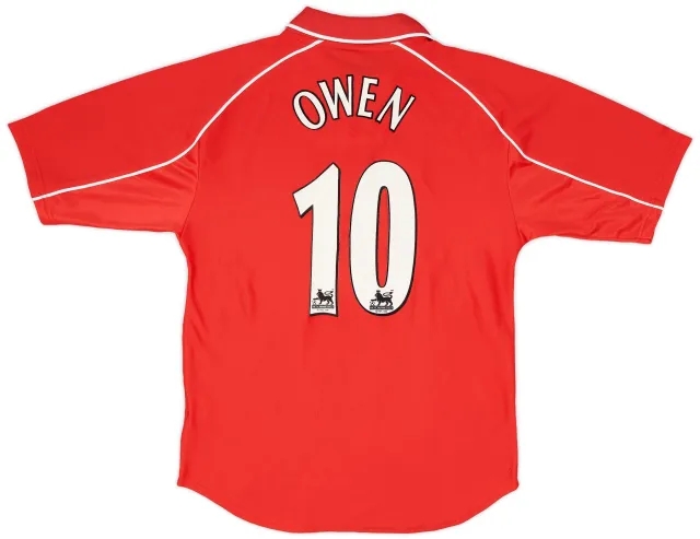 Reebok 2000-02 Liverpool Home Shirt Owen #10 - 7/10 - (S)