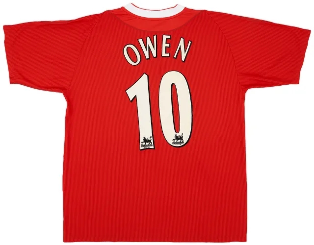 Reebok 2002-04 Liverpool Home Shirt Owen #10 - 7/10 - (L)
