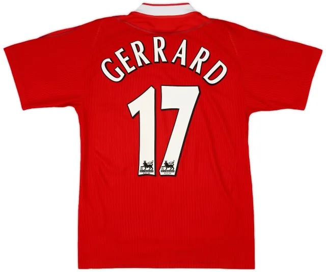 Reebok 2002-04 Liverpool Home Shirt Gerrard #17 - 7/10 - (S)