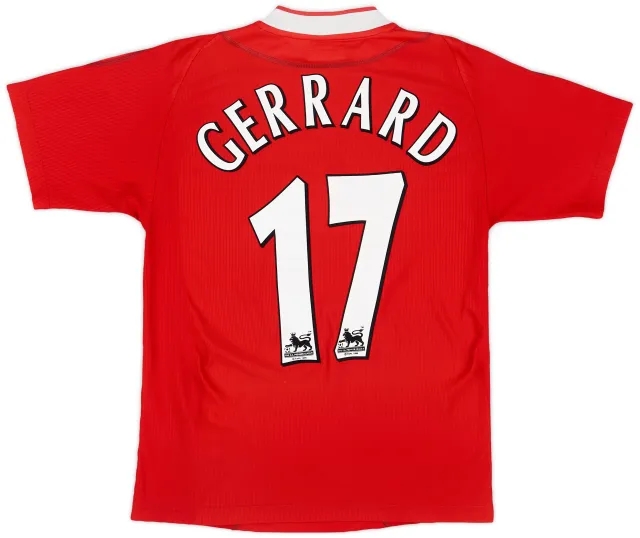 Reebok 2002-04 Liverpool Home Shirt Gerrard #17 - 8/10 - (S)