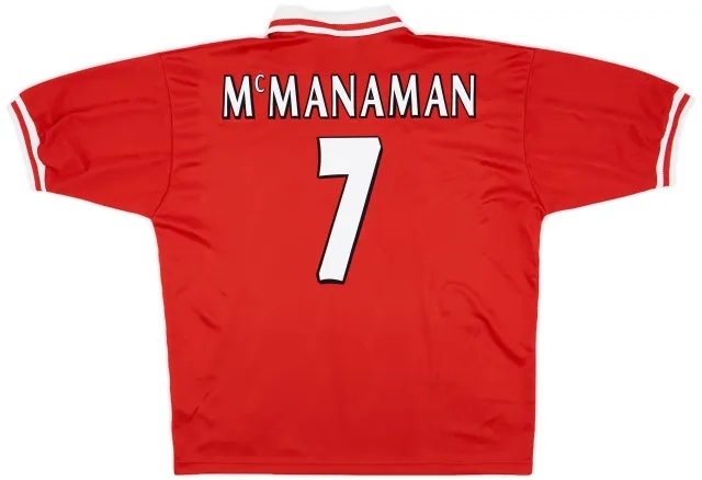 Reebok 1996-98 Liverpool Home Shirt McManaman #7 - 9/10 - (XL)