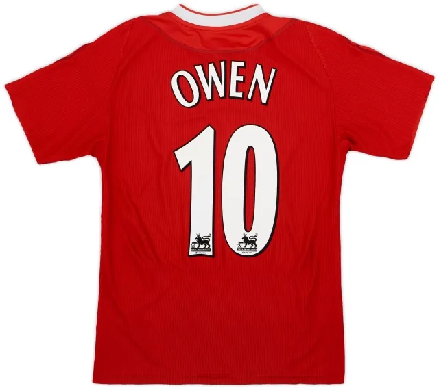 Reebok 2002-04 Liverpool Home Shirt Owen #10 - 7/10 - (S)