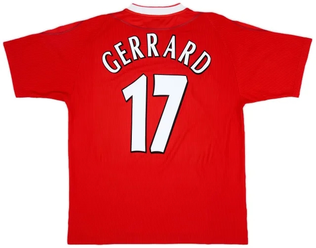 Reebok 2002-04 Liverpool Home Shirt Gerrard #17 - 6/10 - (L)
