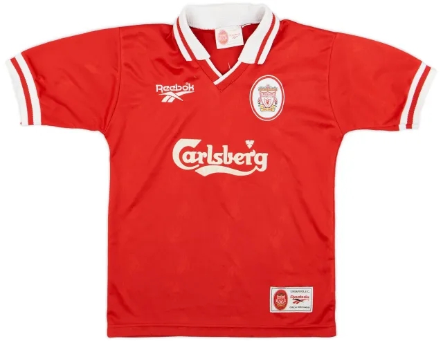 Reebok 1996-98 Liverpool Home Shirt - 7/10 - (M.Boys)