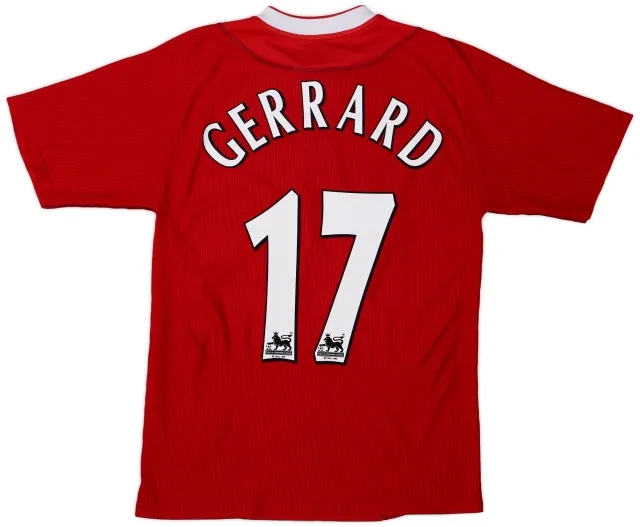 Reebok 2002-04 Liverpool Home Shirt Gerrard #17 - 5/10 - (S)