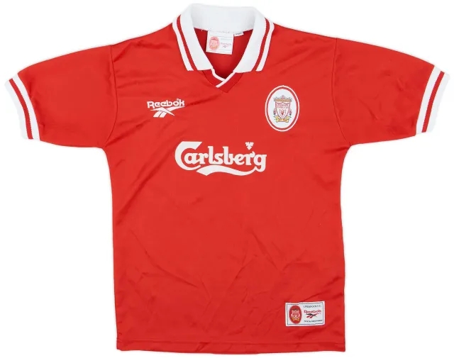 Reebok 1996-98 Liverpool Home Shirt - 8/10 - (Y)