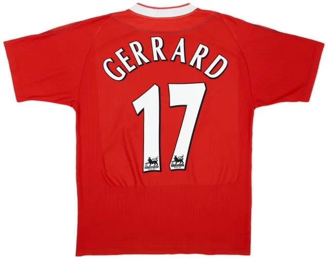 Reebok 2002-04 Liverpool Home Shirt Gerrard #17 - 6/10 - (M)