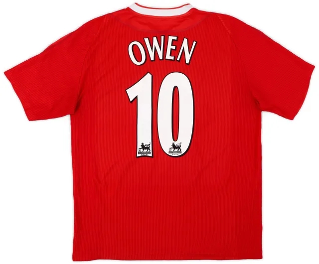 Reebok 2002-04 Liverpool Home Shirt Owen #10 - 7/10 - (L)