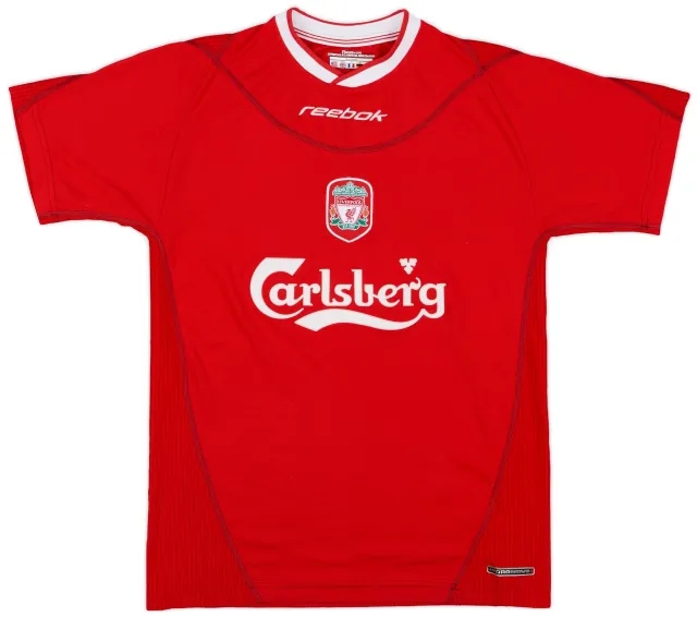 Reebok 2002-04 Liverpool Home Shirt - 9/10 - (Y)