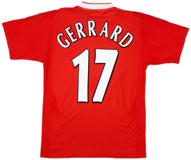 Reebok 2002-04 Liverpool Home Shirt Gerrard #17 - 6/10 - (S)