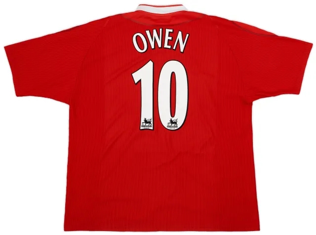 Reebok 2002-04 Liverpool Home Shirt Owen #10 - 8/10 - (XXL)