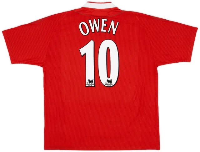 Reebok 2002-04 Liverpool Home Shirt Owen #10 - 8/10 - (XL)
