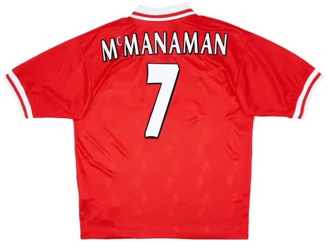 Reebok 1996-98 Liverpool Home Shirt McManaman #7 - 8/10 - (L)