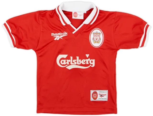 Reebok 1996-98 Liverpool Home Shirt - 7/10 - (S.Boys)