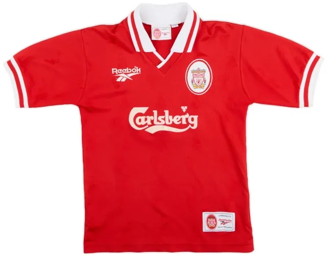 Reebok 1996-98 Liverpool Home Shirt - 6/10 - (L.Boys)