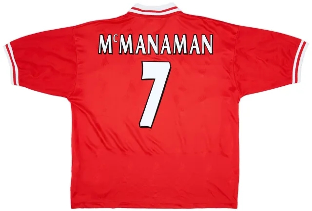 Reebok 1996-98 Liverpool Home Shirt McManaman #7 - 6/10 - (XL)