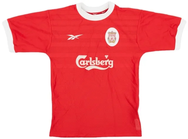 Reebok 1998-00 Liverpool Home Shirt - 8/10 - (L.Boys)