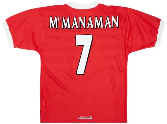 Reebok 1998-00 Liverpool Home Shirt McManaman #7 - 6/10 - (M)