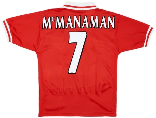 Reebok 1996-98 Liverpool Home Shirt McManaman #7 - 6/10 - (S)