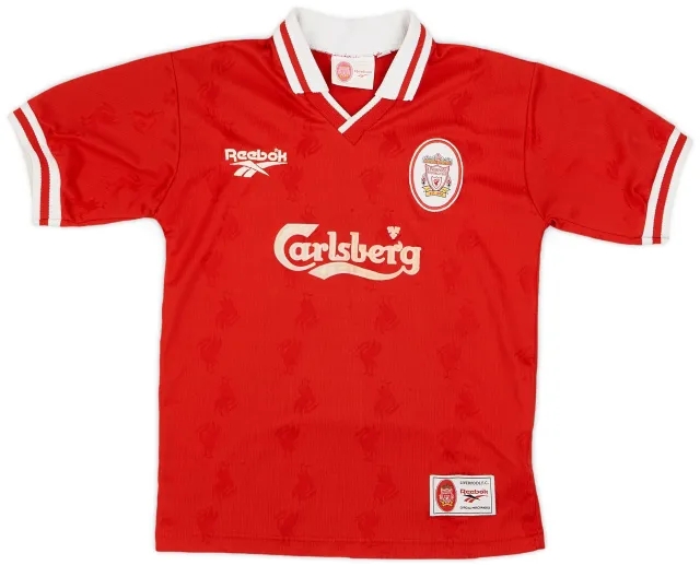 Reebok 1996-98 Liverpool Home Shirt - 9/10 - (Y)