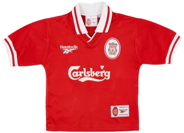 Reebok 1996-98 Liverpool Home Shirt - 8/10 - (S.Boys)