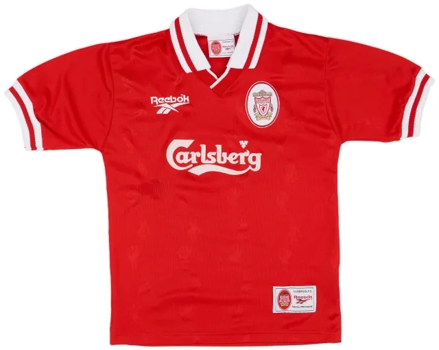 Reebok 1996-98 Liverpool Home Shirt - 8/10 - (M.Boys)