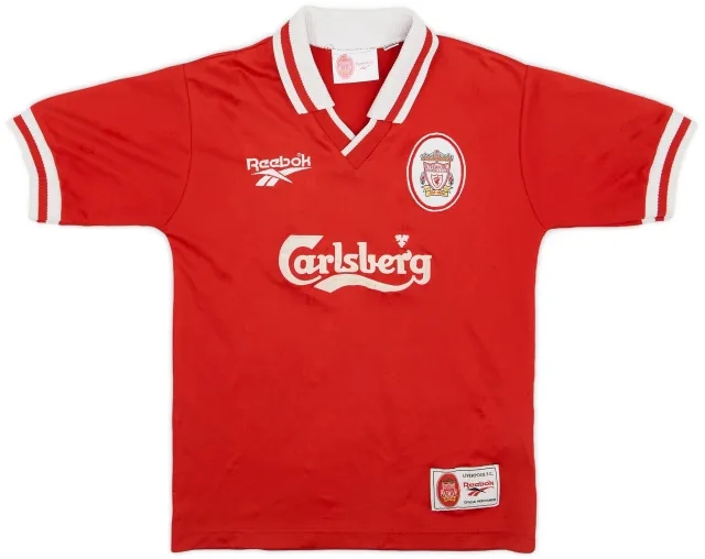 Reebok 1996-98 Liverpool Home Shirt - 7/10 - (M.Boys)