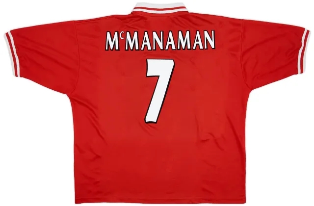 Reebok 1996-98 Liverpool Home Shirt McManaman #7 - 7/10 - (XXL)