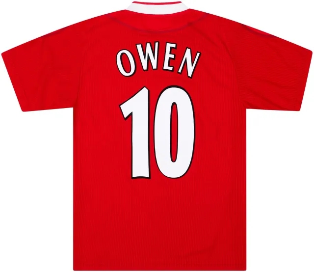 Reebok 2002-04 Liverpool Home Shirt Owen #10 - 6/10 - XXL