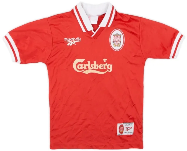 Reebok 1996-98 Liverpool Home Shirt - 6/10 - (Y)