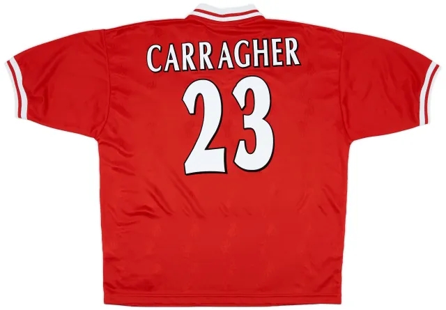 Reebok 1996-98 Liverpool Home Shirt Carragher #23 - 8/10 - (XL)
