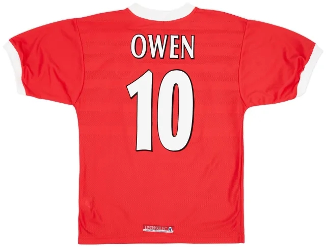 Reebok 1998-00 Liverpool Home Shirt Owen #10 - 7/10 - (S)