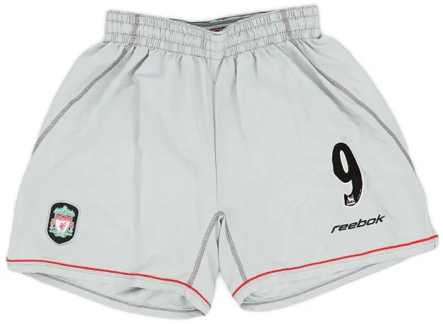 Reebok 2002-04 Liverpool Away Shorts #9 - 8/10 - (S)
