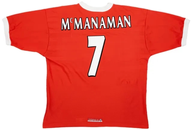 Reebok 1998-00 Liverpool Home Shirt McManaman #7 - 9/10 - (XL)