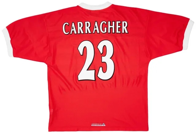 Reebok 1998-00 Liverpool Home Shirt Carragher #23 - 9/10 - (XL)