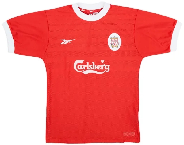 Reebok 1998-00 Liverpool Home Shirt - 9/10 - (XL.Boys)