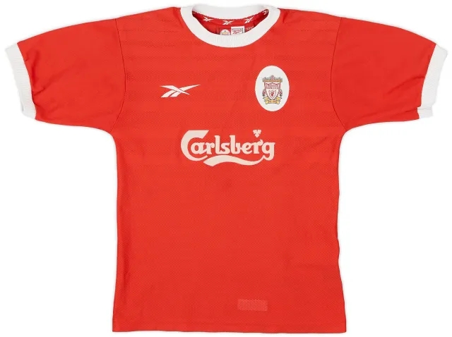 Reebok 1998-00 Liverpool Home Shirt - 7/10 - (L.Boys)