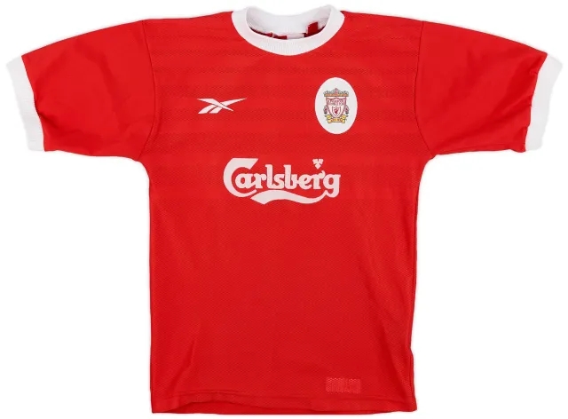 Reebok 1998-00 Liverpool Home Shirt - 8/10 - (L.Boys)
