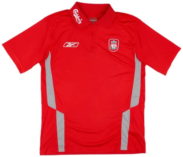 Reebok 2004-05 Liverpool 1/4 Zip Training Shirt - 9/10 - (XS)