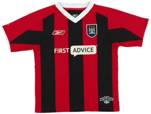 Reebok 2003-04 Manchester City Signed Away Shirt - 8/10 - (M.Boys)