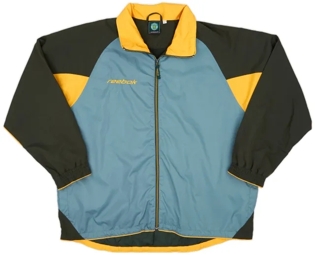 2002-03 Sporting CP Reebok Track Jacket - 9/10 - (L)