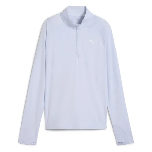 PUMA Women's Run Velocity Cloudspun 1/4 Zip - Cool Weather - XS - Blue
