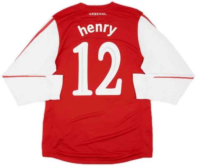 Nike 2011-12 Arsenal Player Issue Home L/S Shirt Henry #12 - 9/10 - (L)