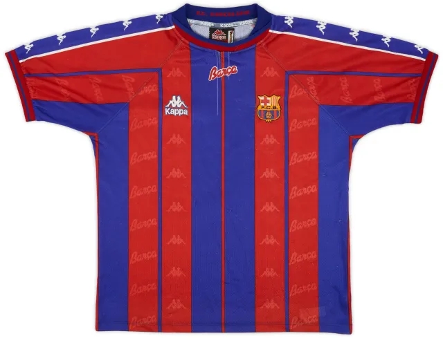 Kappa 1997-98 Barcelona Home Shirt - 6/10 - (S)