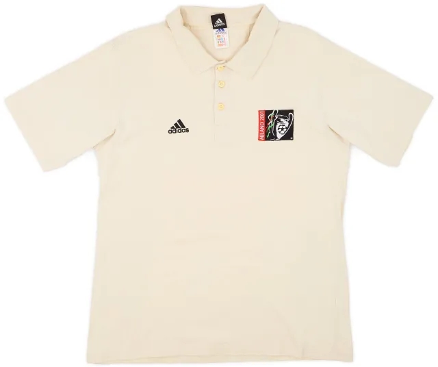 2000-01 adidas 'Champions League Milano 2001' Polo Shirt - 9/10 - (M)