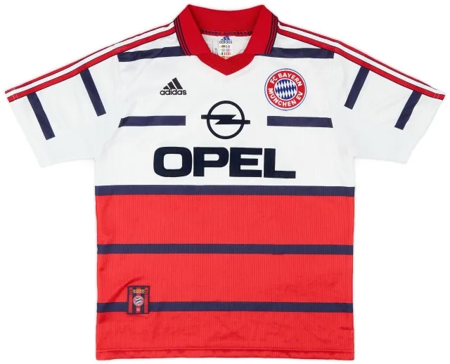 adidas 1998-00 Bayern Munich Away Shirt - 9/10 - (XL.Boys)